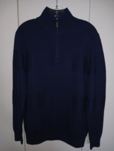 Jeremy Argyle Nyc Men&#39;s Ls Pullover Navy 100% Merino Wool SWEATER-M-NWOT-NICE - £25.06 GBP