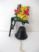 Small Cast Iron Bell w/Hummingbirds - Dinner Bell - Farm Bell - Garden Bell  - $14.00