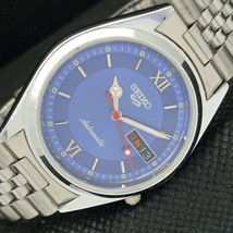Vintage Refurbished Seiko 5 Automatic Japan Mens D/D Blue Watch 587c-a308754-6 - £33.02 GBP