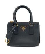Prada 2 way Tote Shoulder Bag Saffiano Leather Black - £2,043.73 GBP