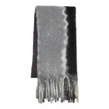Time And Tru Women&#39;s Blanket Scarf Black Tie Dye  21.5X 73.5 Inches NEW - £13.97 GBP