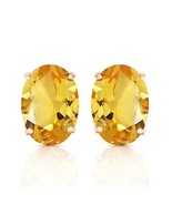 Galaxy Gold GG 14k Rose Gold Oval-shaped Citrine French Clip Earrings - $717.74