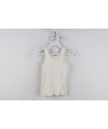 Vintage 90s Girls Small Distressed Blank Ribbed Knit Tank Top T-Shirt Co... - €17,01 EUR