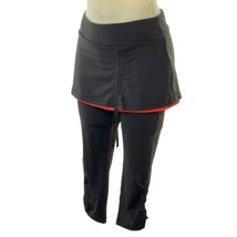 ALEX + ABBY Women&#39;s Black and Coral Exercise Pants Workout Running Gear ... - $25.19