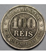 Brazil 100 Reis, 1889~Free Shipping - £9.39 GBP