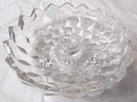 American by Fostoria Depression Glass Round Footed Single Candlestick Holder - £12.52 GBP