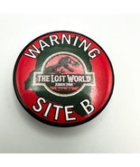 Vintage 1997 Jurassic Park The Lost World Button Pin Back Warning Site B - £19.36 GBP