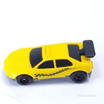 Vintage Mattel Hot Wheels Car Taxi Cab 1994 Yellow Black Checkered Racing Series - $3.95
