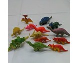 Lot Of (13) 2&quot; Dinosaur Children Toys Triceratops Pterodactyl Stegosaurus - £10.08 GBP