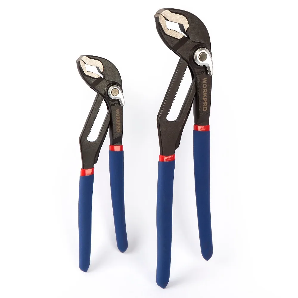 WORKPRO 8&quot; 10&quot; Water Pump Pliers 2PC Multifunctional Plier Quick-Release Straigh - £209.89 GBP