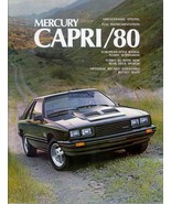 1980 BROCHURE DI VENDITA A COLORI MERCURY CAPRI/RS/RS TURBO &amp; GHIA PREST... - $18.34