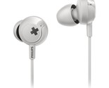 Philips SHE4305WT BASS+ In Ear Wired Headphones with Mic - White - $29.99