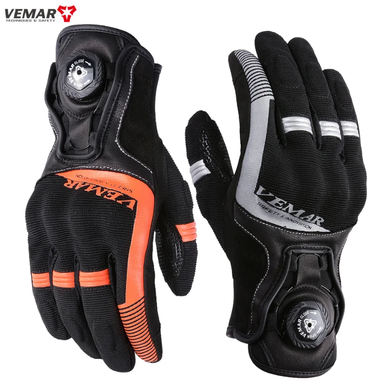 VEMAR Motorcycle Summer Gloves Rotary Buckle Design Bicycle Cycling Gloves - £16.00 GBP+