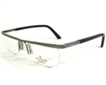 Augar Brille Rahmen HP 169 Pog Schwarz Grau 22KT Gp Vergoldet 54-18-135 - $139.47