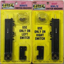 Atlas HO Scale LEFT #52 and Right #53 Remote Switch Machine NOS Set of Two L &amp; R - £16.98 GBP