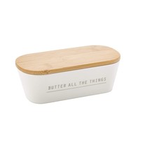 Tablecraft Butter Dish with Lid, 7.75 x 3.25 x 2.5, Melamine - £19.76 GBP