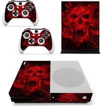 Red Skull Fottcz Vinyl Skin For The Xbox One Slim Console And Controllers Only, - £28.72 GBP