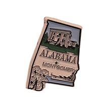 Montgomery Alabama Vintage Travel Magnet  Refrigerator Magnets Fridge De... - $185.64 MXN