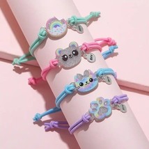 4 piece Friendship bracelet with &quot;bff&quot; charm. Great for school exchange! - £6.29 GBP