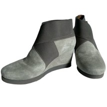 Gentle Souls Ankle Boots 8.5 Kenneth Cole Two for Dawn Gray Wedge Heel Size - £46.74 GBP