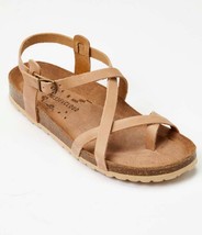 Musse &amp; Cloud Zucebra Leather Sandals Womens 41 U.S. 10 Sand Tan NEW - £25.32 GBP