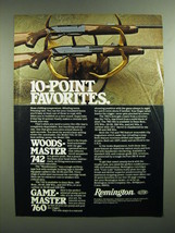 1978 Remington Woodsmaster 742 and Gamemaster 760 Rifles Ad - 10-Point f... - $18.49