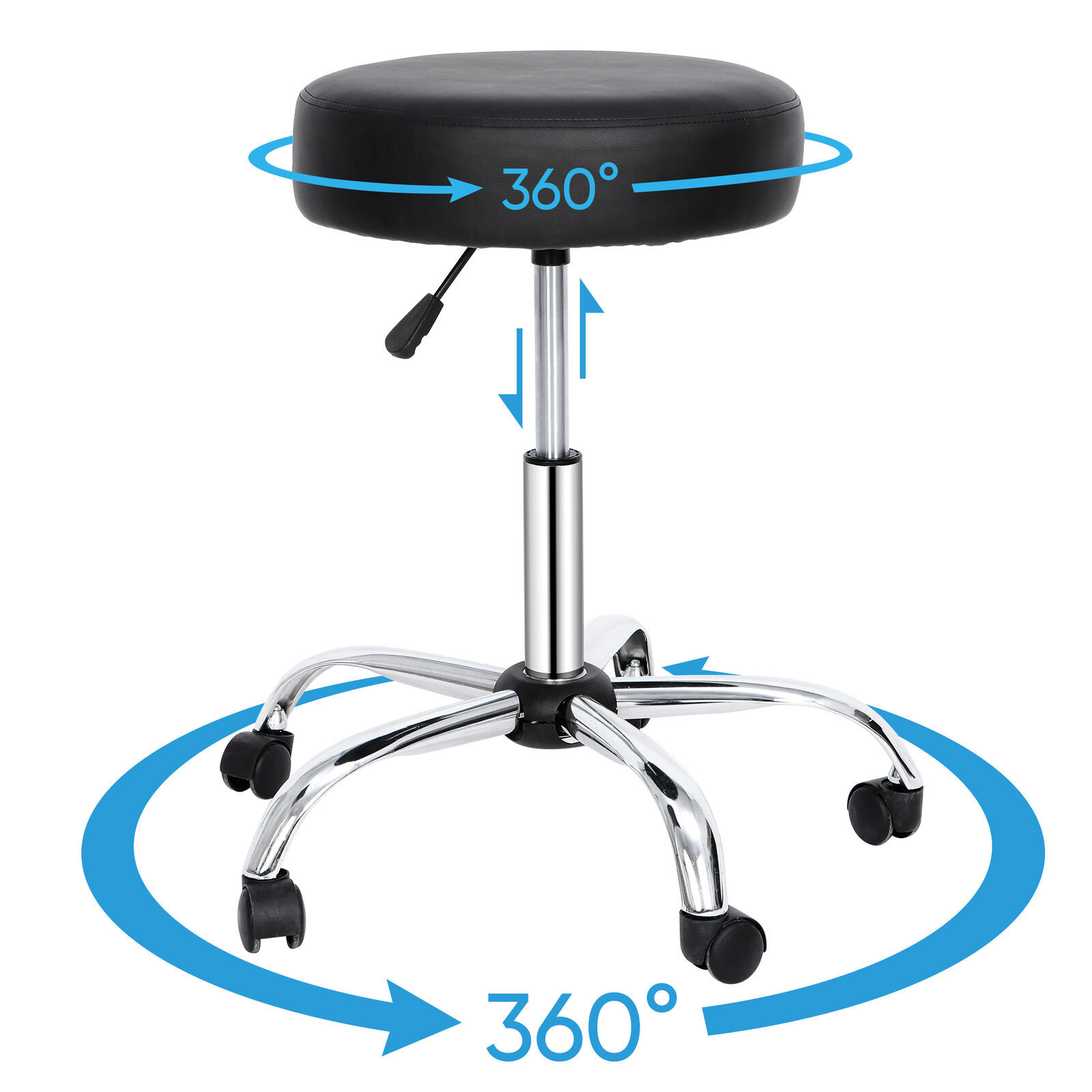 Primary image for Hydraulic Adjustable Stool Facial Salon Massage Spa Dental Swivel Rolling Chair
