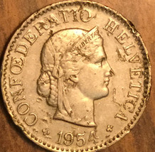 1954 Switzerland 5 Rappen Coin - £1.98 GBP