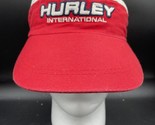 VTG Hurley International Visor Golf Tennis Red White Roadhouse Adjustabl... - $11.64