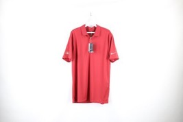 New Nike Golf Mens Medium Standard Fit Short Sleeve Collared Golf Polo Shirt Red - £34.99 GBP