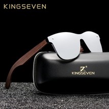 KINGSEVEN 2019 Luxury Walnut Wood Sunglasses Polarized Wooden Brand Designer - £19.67 GBP+