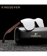 KINGSEVEN 2019 Luxury Walnut Wood Sunglasses Polarized Wooden Brand Desi... - £19.35 GBP+