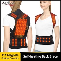 111pcs Magnets Heated Vest Posture Corrector Waist Brace Self Heating Lu... - $21.99