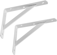2 Pcs 8Inch Tripod Triangle Shelf Brackets, Wall Mounted Shelf Supports ... - $14.77
