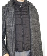 Men RENOIR Wool Blend Black White Plaid 3/4 Length Winter Coat W/Liner 4... - £138.02 GBP