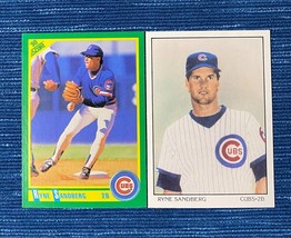 Pair 1990 Score Ryne Sandberg #90 Dream Team #691 Cubs Baseball Card Lot 974A - £0.77 GBP