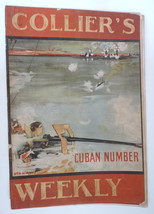 Collier&#39;s Weekley vintage magazine May 1898 Spanish Cuban War issue - £27.02 GBP