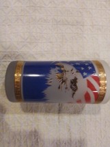 NASA Shuttle Kennedy Space Center Glass Tumbler, 22K Gold Eagle, Frost 12oz Cup - £7.73 GBP