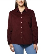 Jachs Womens Shirt Red Girlfriend Button-Up Long Sleeves Stretch Comfort... - $39.99