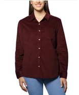Jachs Womens Shirt Red Girlfriend Button-Up Long Sleeves Stretch Comfort... - $736.60 MXN