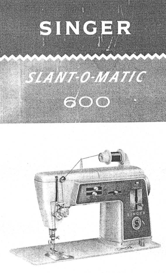 Singer 600 Slant-O-Matic manual Sewing Machine  Enlarged - $12.99