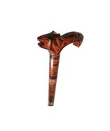 Unique walking stick, Handmade wooden cane, Orange lightweight walking s... - £71.85 GBP