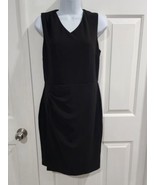 Women&#39;s Wear to Work Dress V Neck Sleeveless Ruched Wrap Office Medium B... - €28,03 EUR