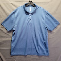 Men’s Navy Blue PGA Tour Golf Polo Shirt Airflux 2XL Solid Polyester - £8.37 GBP
