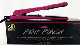 Sexy Pink Color 1.25&quot; Hair Straightener with 100% Ceramic Plates. Best R... - £23.33 GBP