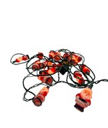 VTG GE String-A-Long Mini Blow Mold Plastic Santa Christmas Lights Set T... - $24.74