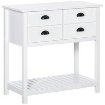 HOMCOM White Kitchen Cabinet: 4 Drawers &amp; Shelf - $3,410.92 MXN