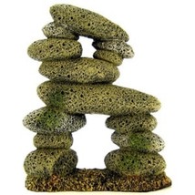 Blue Ribbon Tall Pebble Archway Aquarium Ornament 5&quot;L x 3.25&quot;W x4.25&quot;H Fish Tank - £27.87 GBP