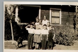 Antique 1941 First Day Of School Black &amp; White Photography Photos - £7.42 GBP