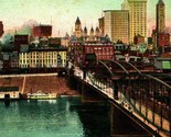 Pittsburgh Skyline Pittsburgh Pennsylvania 1906 UDB Postcard The May Dru... - £3.07 GBP
